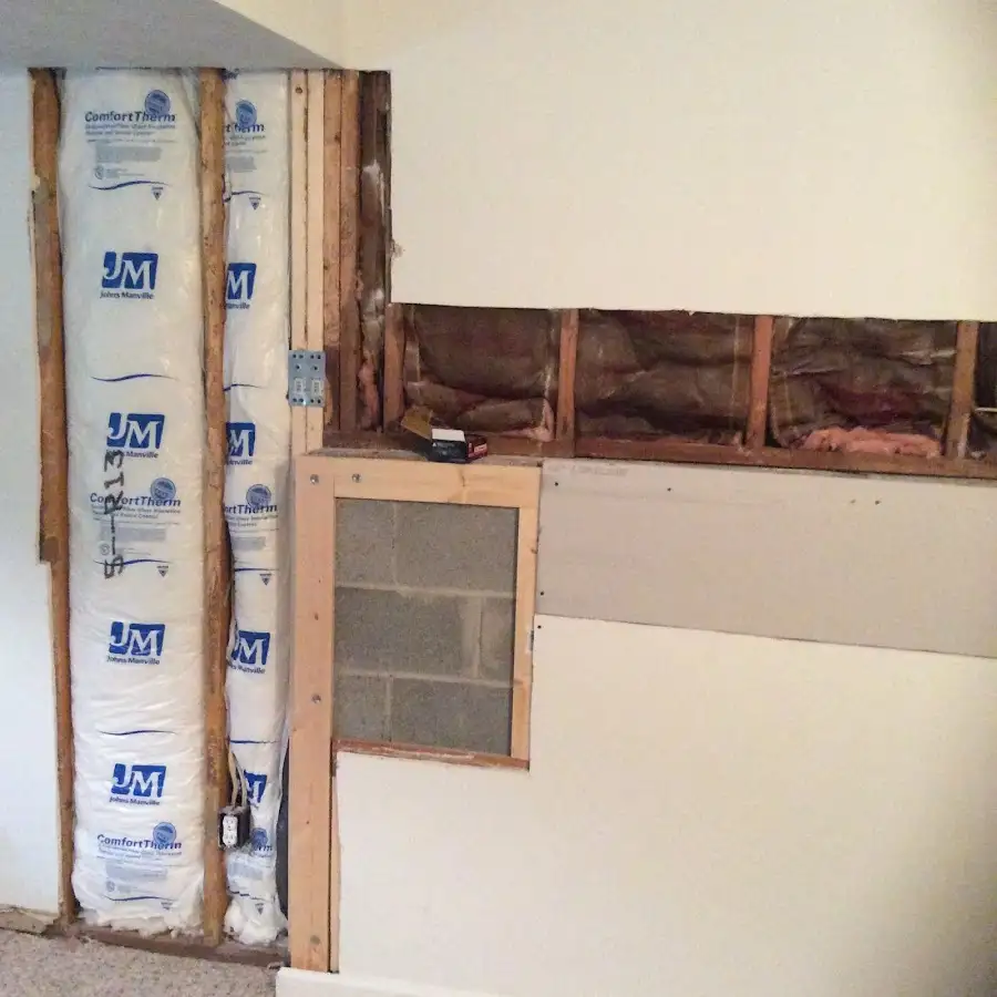 Wall insulation replacement during Contents Cleaning & Restoration in Celina